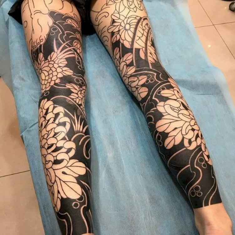 Lưu ngay 1001 hình xăm full chân nam nữ cực cháy và cá tính