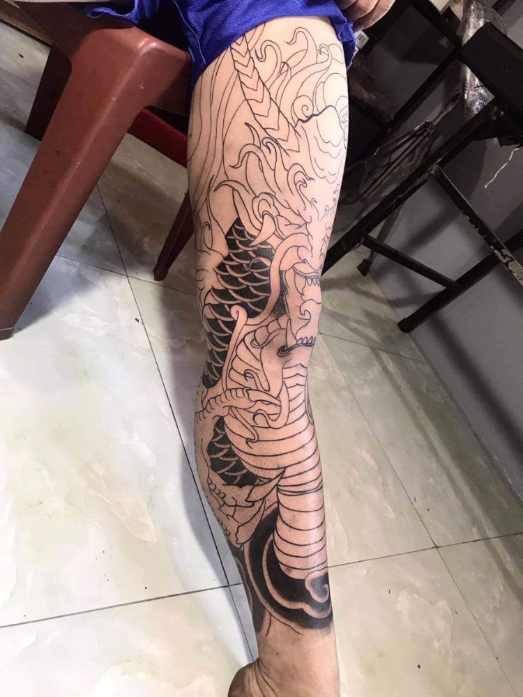 Lưu ngay 1001 hình xăm full chân nam nữ cực cháy và cá tính