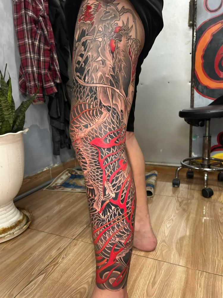 Lưu ngay 1001 hình xăm full chân nam nữ cực cháy và cá tính